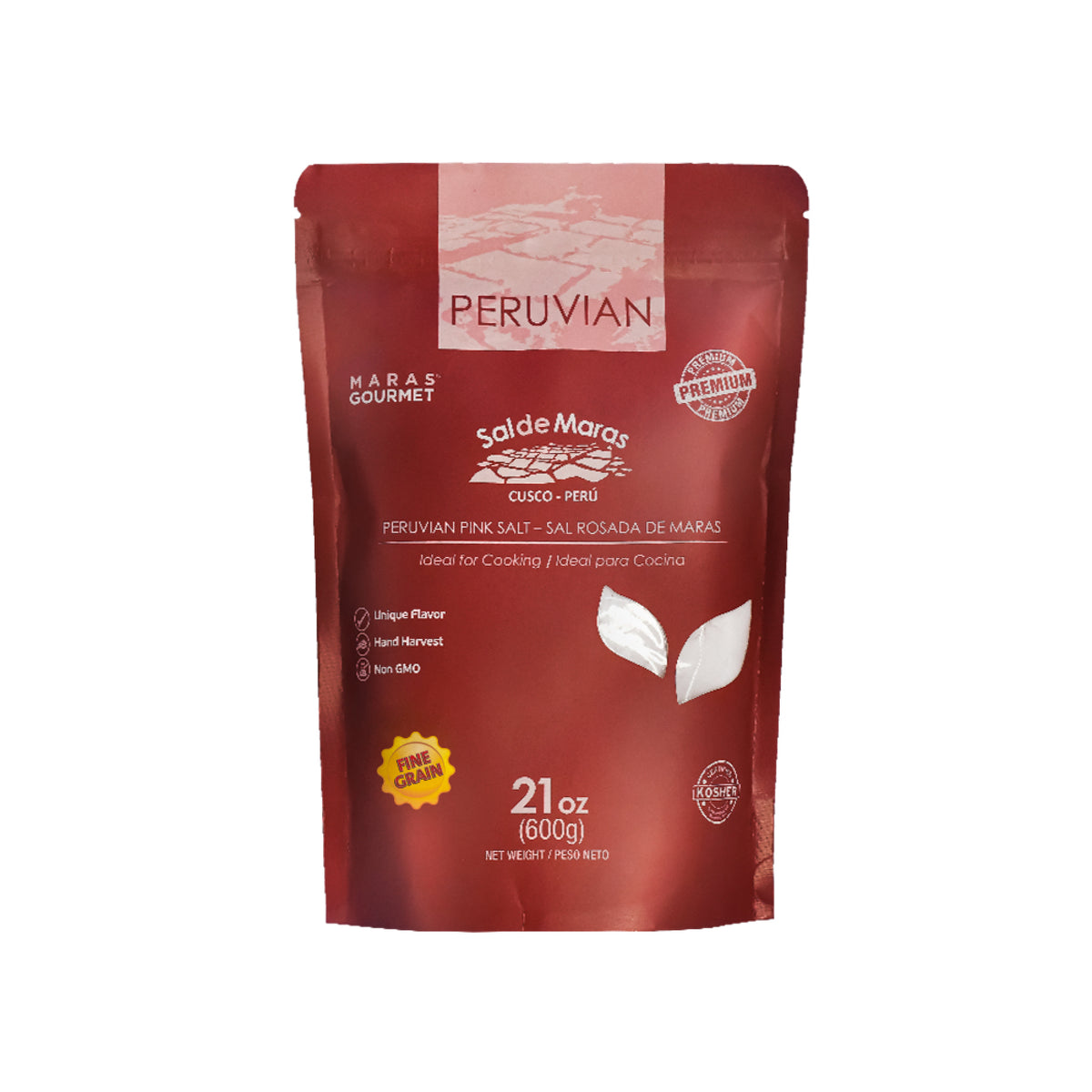 Rosa Maras-Salz, Feine Körnung - Doypack, 600 g