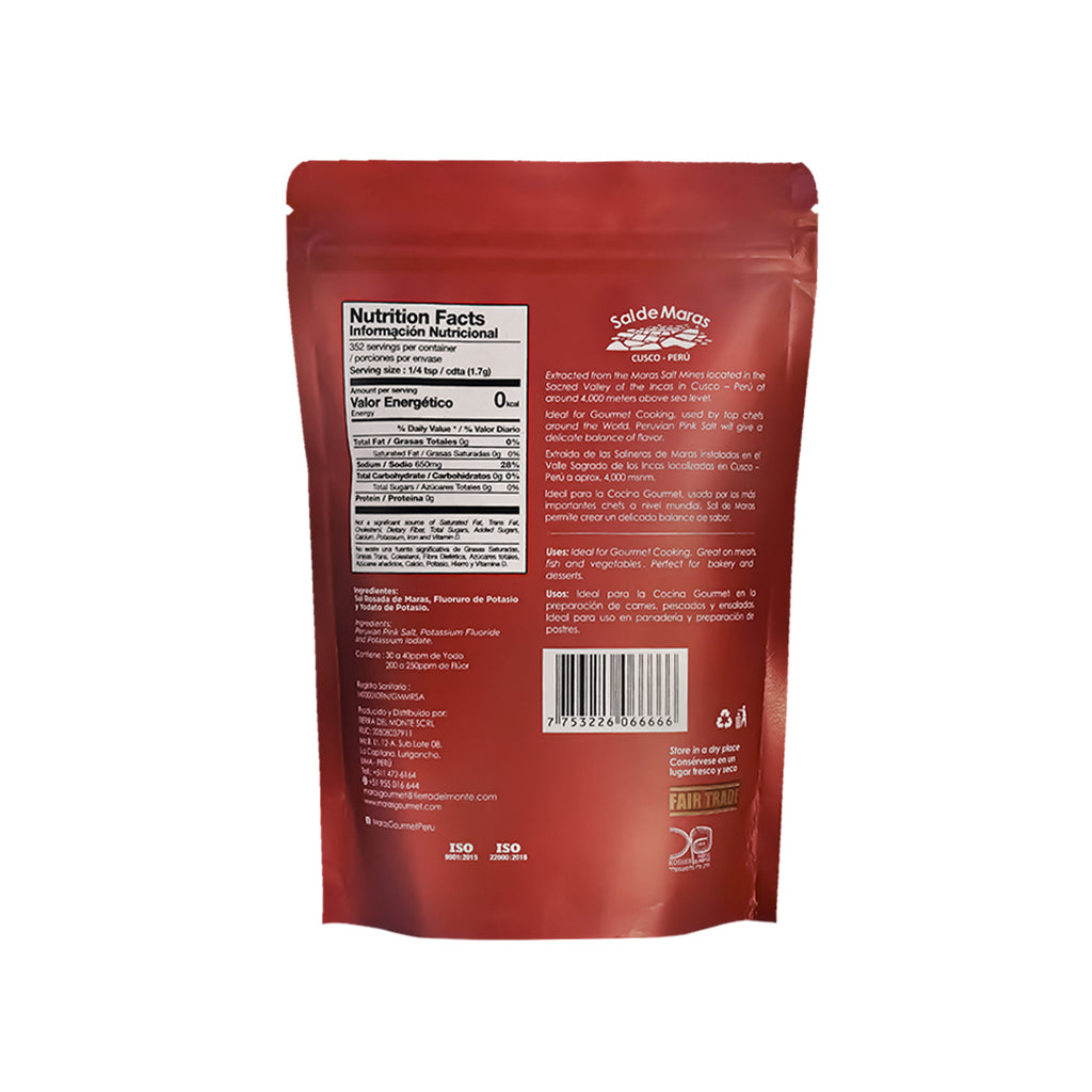 Rosa Maras-Salz, Feine Körnung - Doypack, 600 g
