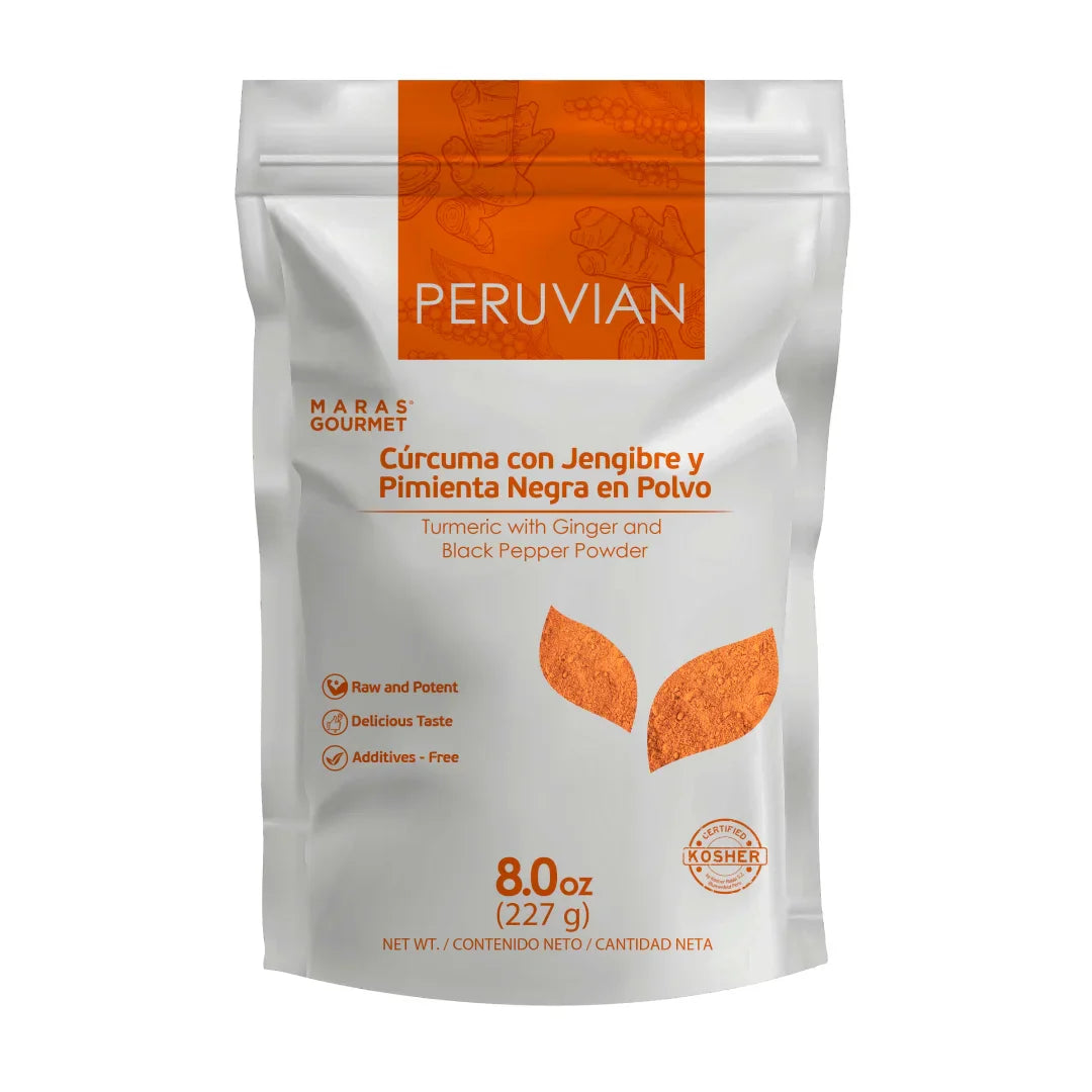 Kurkuma mit Ingwer und schwarzem Pfeffer – 227 g Beutel