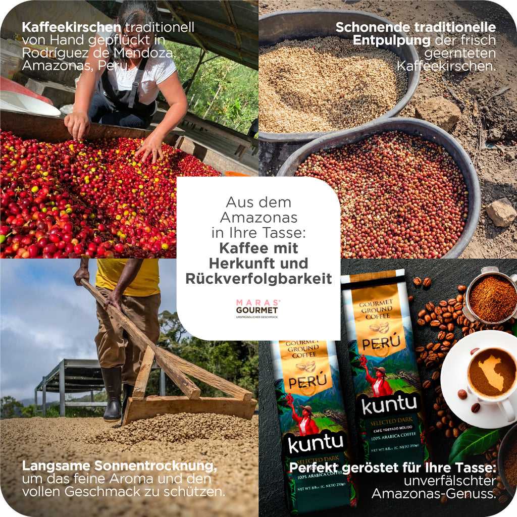 Kaffee Gourmet Kuntu, ganze Bohnen - Doypack, 250 g