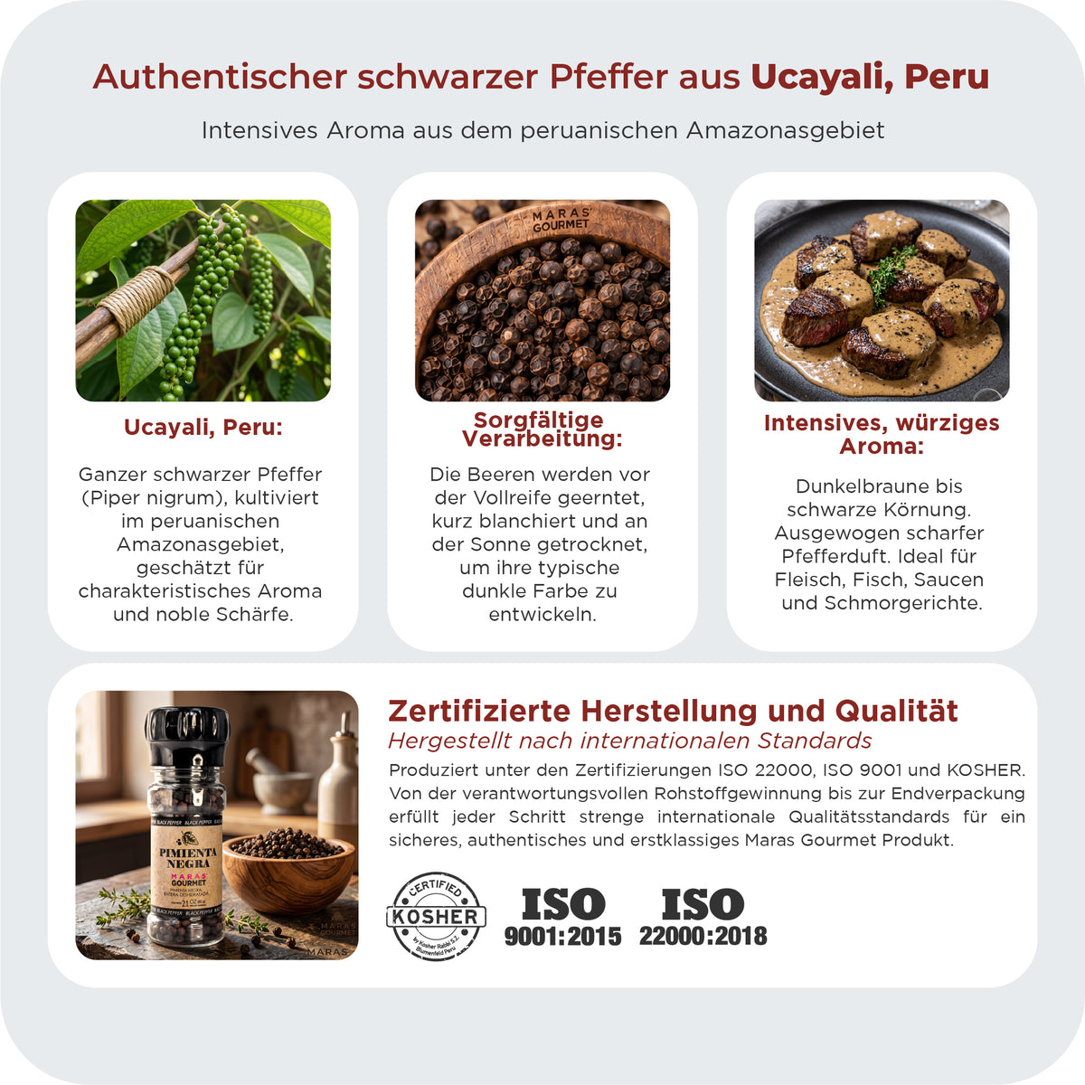 Amazonas Urwald Pfeffer – Beutel  30 g