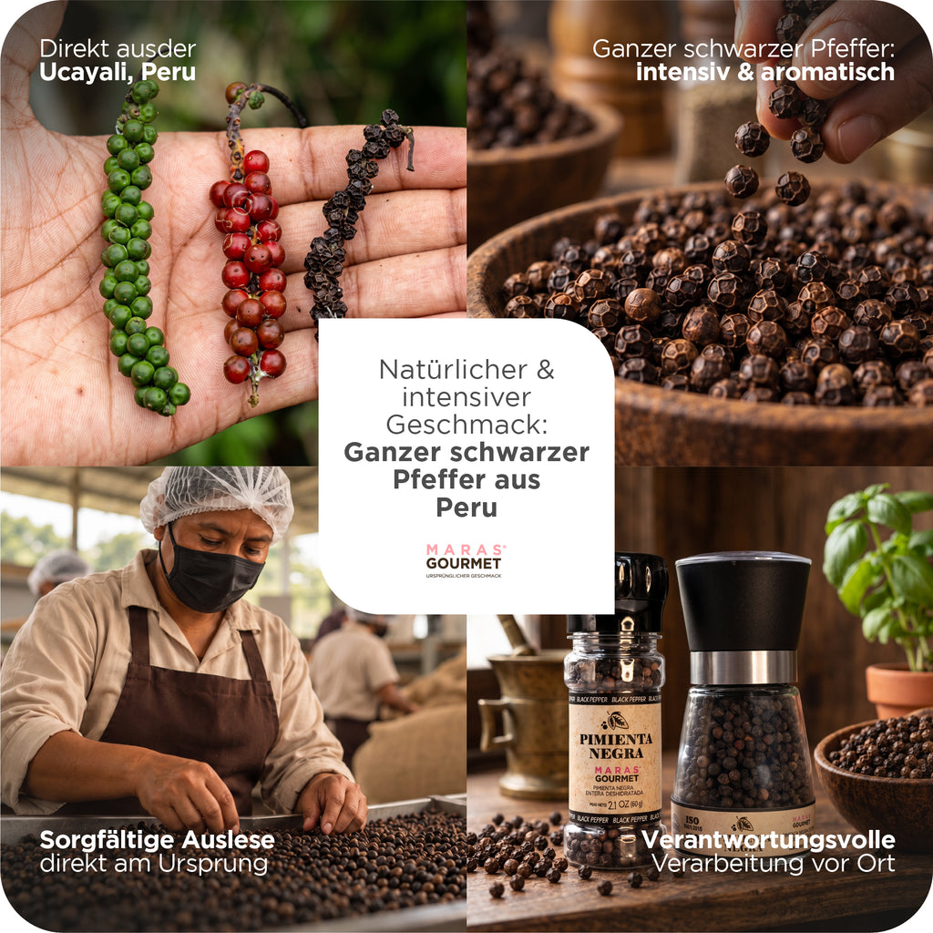 Amazonas Urwald Pfeffer – Nachfüllbare Glasmühle 100 g