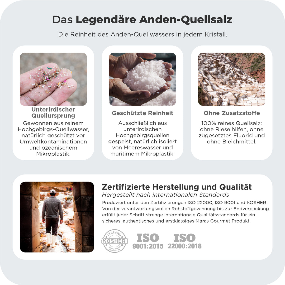 Rosa Maras-Salz, Feine Körnung - Doypack, 600 g