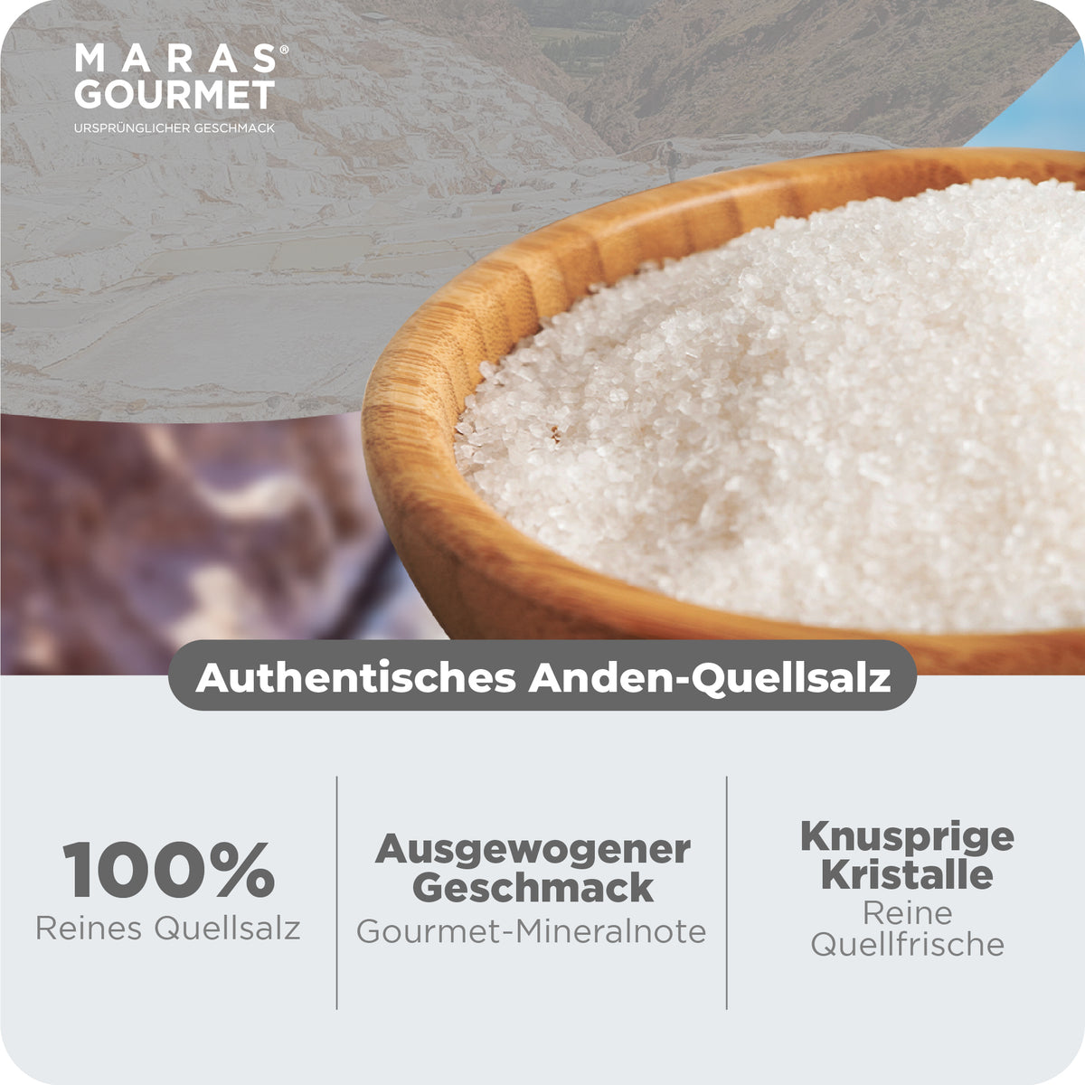 Rosa Maras-Salz Grobe Körnung – Doypack, 250 g