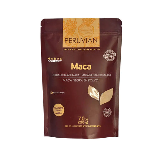 Bio-Schwarze Maca, gelatiniert, 200g – zertifiziertes andines Superfood ohne Zusatzstoffe