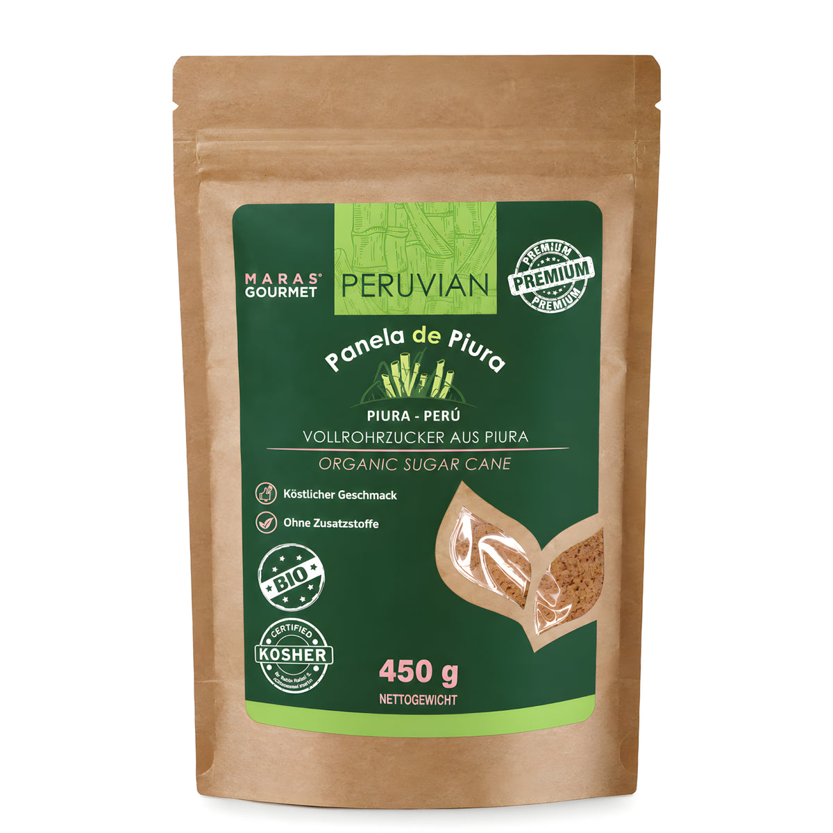Bio-Panela aus Piura - Doypack, 450 g