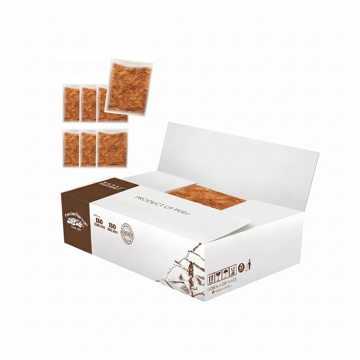 Bio Panela aus Piura - Natürlicher Vollrohrzucker – Großgebinde-Karton 14 kg (7 Beutel  2 kg)