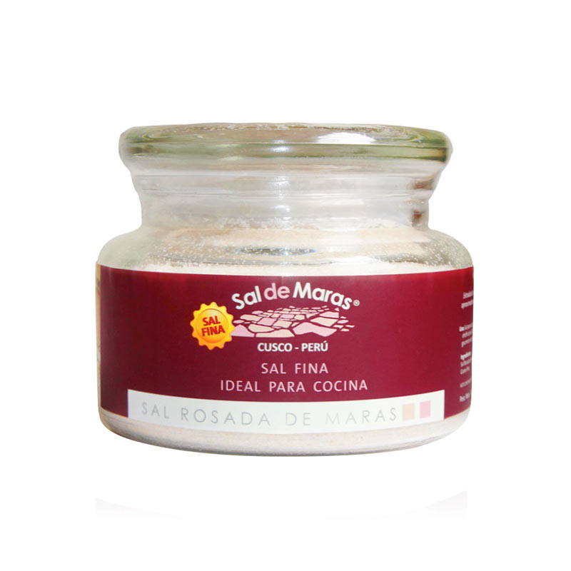 Rosa Salz aus Maras, fein – Glasgefäß, 400 g