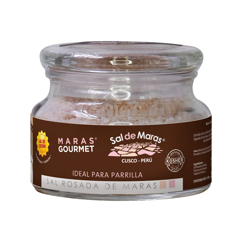 Rosa Maras-Salz Grobe Körnung – Glasgefäß, 400 g