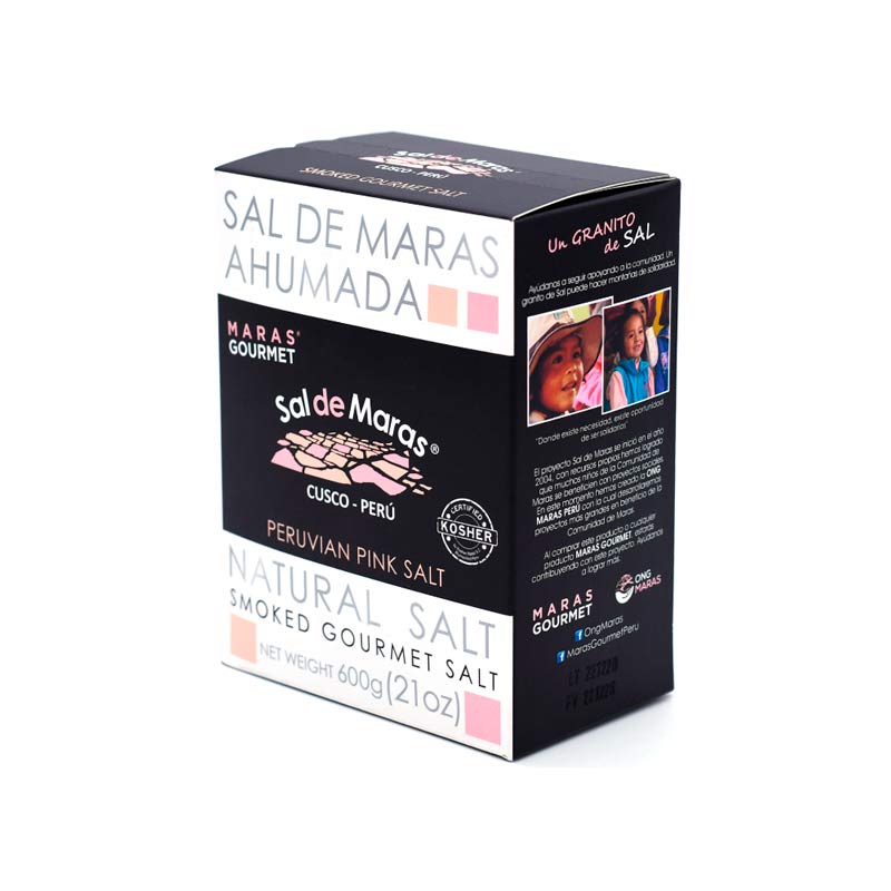 Rosa Salz aus Maras geräuchert 600g in Kartonverpackung – Premium-Geschenkverpackung