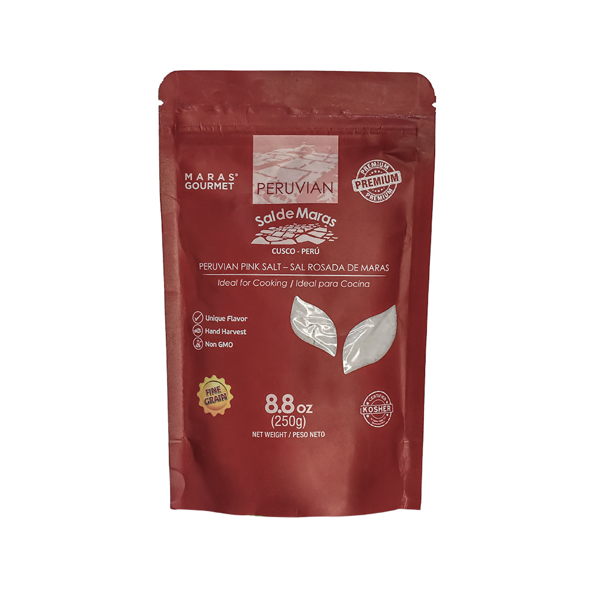 Rosa Maras-Salz, Feine Körnung – Doypack, 250 g