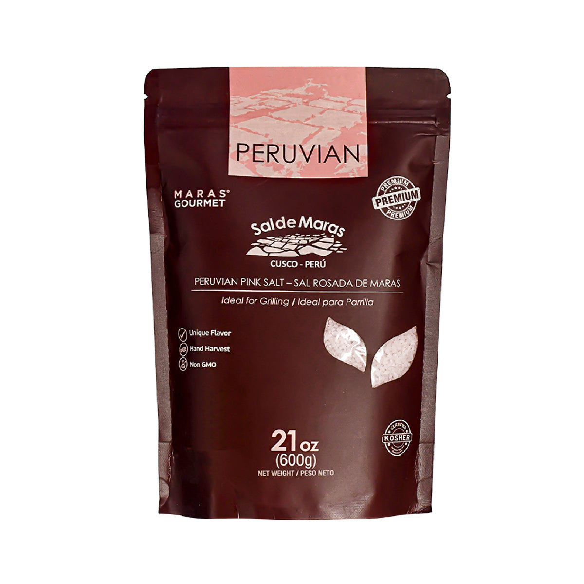 Rosa Maras-Salz Grobe Körnung – Doypack, 600 g