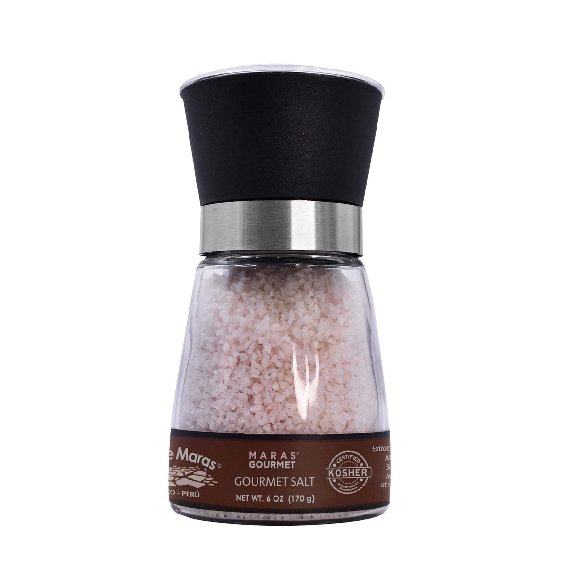 Rosa Maras Salz – Nachfüllbare Glasmühle, 170 g